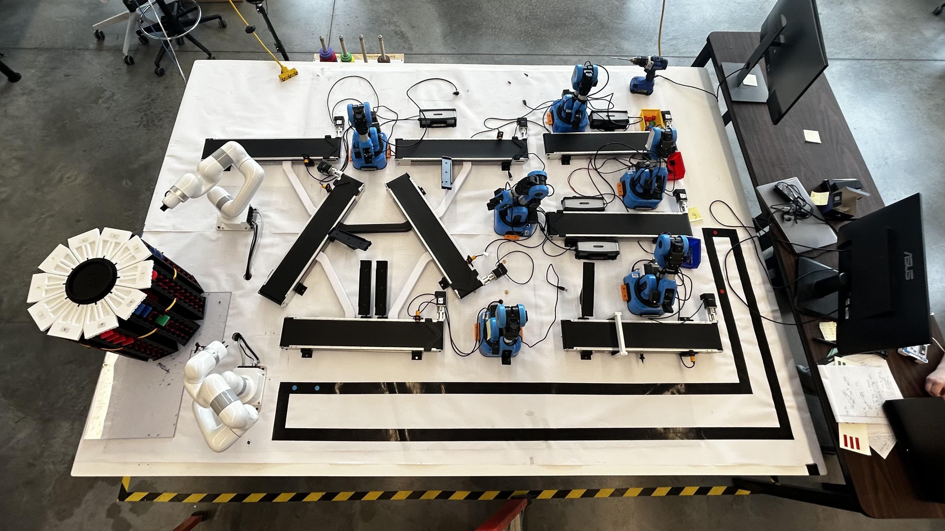 URI ISE lab support and equipment area
